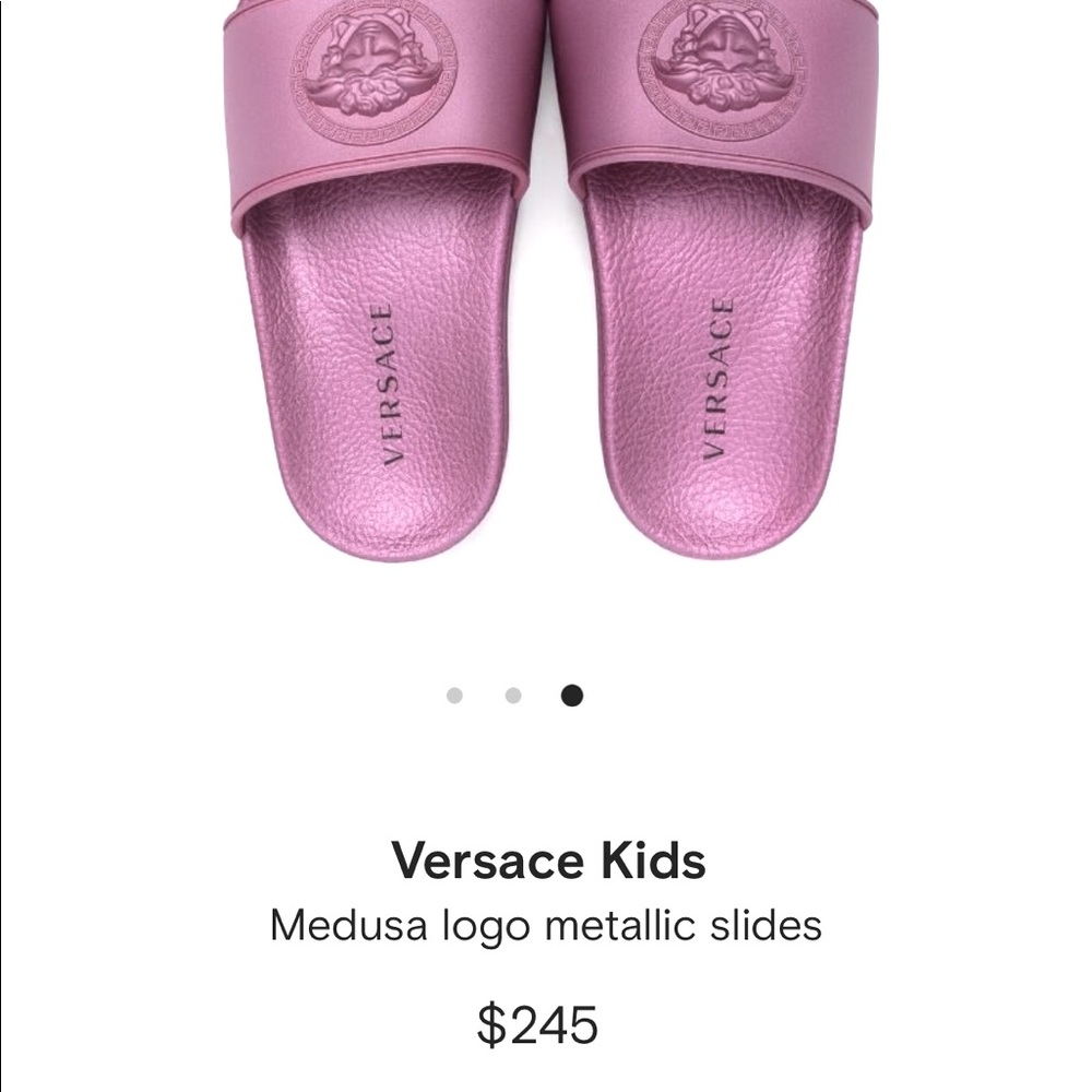 Versace kids Medusa slides **NIB**